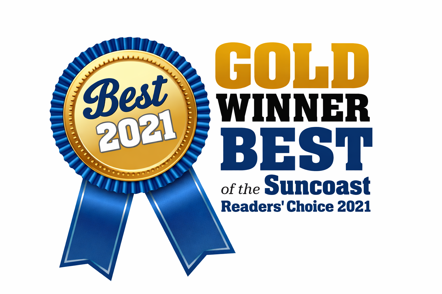 Gold Winner Best of the Suncoast Award